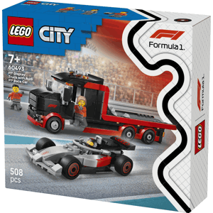 Lego City F1 Flatbed Truck with Audi Car